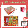 Puzzle Advent Calendar 2024 1008PCS 24 Days Countdown 27.56x19.68 Inch by Deal US