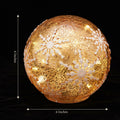 Diahom Christmas Table Decorations 6in Champagne Gold Snowflake Ball by Deal US