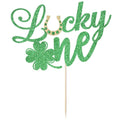 Kaoenla Green Flash Lucky One Cake Topper Birthday Party Decoration by Deal US