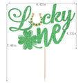 Kaoenla Green Flash Lucky One Cake Topper Birthday Party Decoration by Deal US