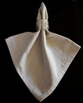 Yourtablecloth Chambray Cloth Napkins Set of 6 Natural 20x20 by Deal US