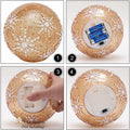 Diahom Christmas Table Decorations 6in Champagne Gold Snowflake Ball by Deal US