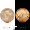 Diahom Christmas Table Decorations 6in Champagne Gold Snowflake Ball by Deal US
