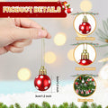 Shappy 72 Pc Mini Red Christmas Ball Ornaments 1.2 Inch Xmas Decor by Deal US