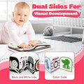 Lalala Baby Black White Sensory Toy with Mirror High Contrast Board Book by Deal US