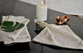 Yourtablecloth Chambray Cloth Napkins Set of 6 Natural 20x20 by Deal US