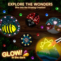 [Like_new] Klever Kits Wooden Painting Craft Kit Glow in Dark Wood Slices Kids Ages 6-12 by Deal US