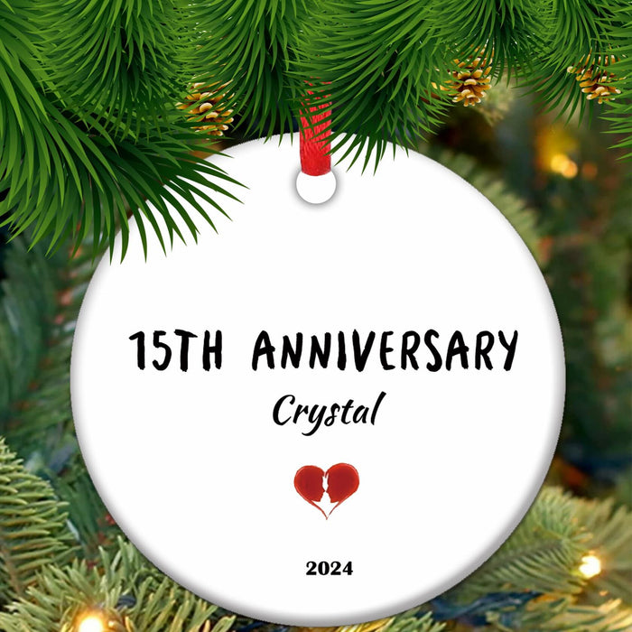 7th Wool Anniversary Ceramic Keepsake Ornament Gift Wedding Anniversary by Deal US