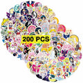 Babymiu Anime Moon Stickers 200 Pcs Vinyl Decals Party Supplies BA189 by Deal US