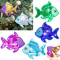 Suzile Christmas Fishing Ornaments 4 Pc Large Glitter Fish Coastal Blue by Deal US