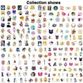 Babymiu Anime Moon Stickers 200 Pcs Vinyl Decals Party Supplies BA189 by Deal US