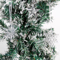 Ceoyiler 18 Pc 3D White Snowflake Christmas Tree Ornaments Hanging Decor by Deal US