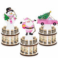 Weysat 3 Pcs Christmas Money Holder Ornaments Wooden Black Cat Xmas Decor by Deal US
