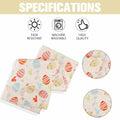 QIHOMPIB Easter Table Runner Colorful Eggs Polyester 13x72 Inch by Deal US