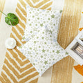 CaliTime Throw Pillow Covers Pack of 2 Cozy Fleece Stars 18x18in Sage Green by Deal US