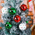 Sumind Christmas Balls Ornaments 6 Pcs 2.4in Swirl Candy Red Green Xmas by Deal US