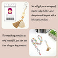 Teacher Lanyard with ID Holder Wooden Bead Silicone Boho Pendant Style E by Deal US