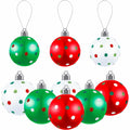 Sumind Christmas Balls Ornaments 6 Pcs 2.4in Swirl Candy Red Green Xmas by Deal US