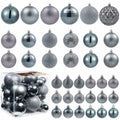 LANGXUN 36pcs Grey Christmas Tree Decorations Balls Shatterproof Ornaments by Deal US