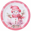 JASSEWRLY 40Pcs Christmas Snowman Disposable Paper Plates Holiday Party by Deal US