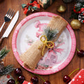 JASSEWRLY 40Pcs Christmas Snowman Disposable Paper Plates Holiday Party by Deal US