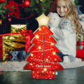 Decoration Boxes Tree Shape LED Light Gift Boxes 19.8x13.6x2.6in Set of 11 by Deal US