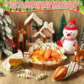 Tenceur 150 Pcs Christmas Wax Paper Sheets Red Green Striped Parchment by Deal US