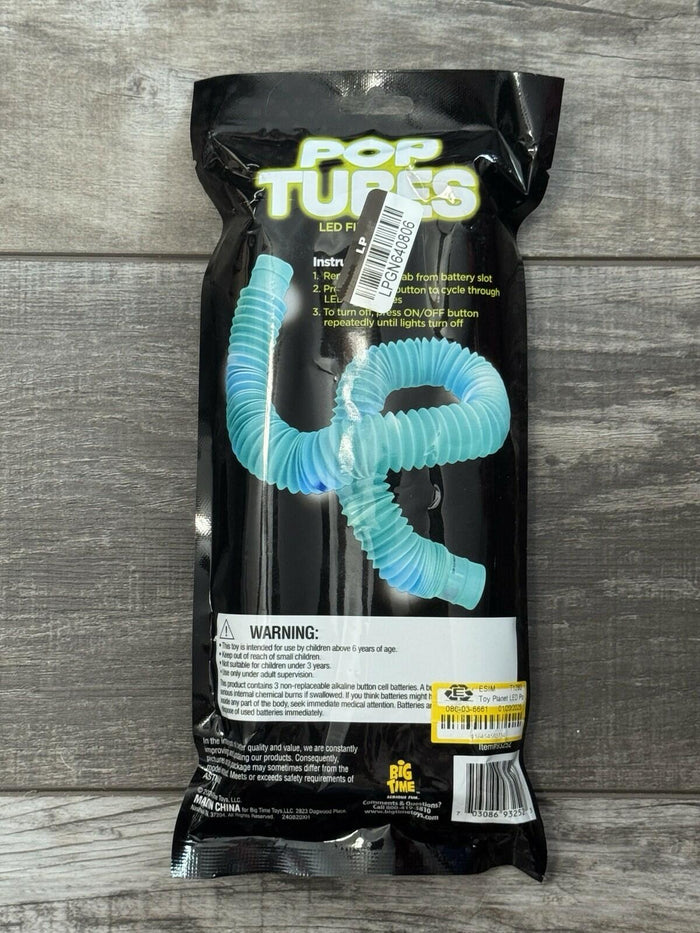 Toy Planet Pop Tubes LED Fidget Sensory Toy P1 Light Up Tubes by Deal US