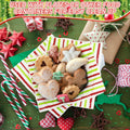 Tenceur 150 Pcs Christmas Wax Paper Sheets Red Green Striped Parchment by Deal US
