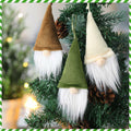[Like New] Motionchic 12 Pack Christmas Neutral Boho Velvet Gnome Ornaments by Deal US