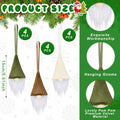 [Like New] Motionchic 12 Pack Christmas Neutral Boho Velvet Gnome Ornaments by Deal US