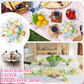 [Like New] Tioncy 4 Pcs Easter Bowls Egg Serving Plastic Candy Dish 8.3in Set by Deal US