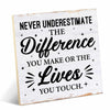 Coworker Appreciation Wood Sign Desk Decor 6.3x6.3 Inches Office Gift