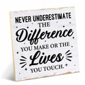 Coworker Appreciation Wood Sign Desk Decor 6.3x6.3 Inches Office Gift by Deal US