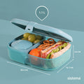 Sistema PDQ Ribbon Lunch To Go 1.1L Container BPA Free by Deal US