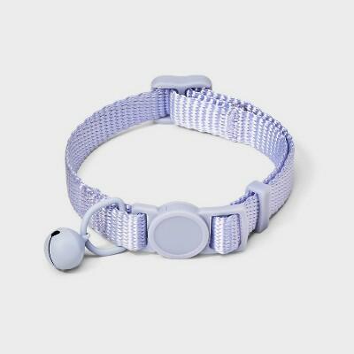 Boots & Barkley Adjustable Length Bell Cat Collar Lilac Purple Size One Size by Deal US