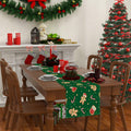 Rvsticty Linen Christmas Table Runner Winter Xmas Decorations 13x72" by Deal US