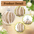 Civaner 16 Pcs Christmas Ball Ornaments Pearl Champagne Sequin Shatterproof by Deal US