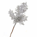 Giga Gud 5pcs 9in Christmas Glitter Berries Stems Silver Holiday Decor by Deal US