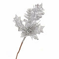 Giga Gud 5pcs 9in Christmas Glitter Berries Stems Silver Holiday Decor by Deal US