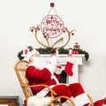 Absnfatu Merry Christmas Wooden Wall Door Sign Hanger Decor by Deal US