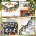 Civaner 16 Pcs Christmas Ball Ornaments Pearl Champagne Sequin Shatterproof by Deal US