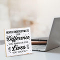 Coworker Appreciation Wood Sign Desk Decor 6.3x6.3 Inches Office Gift by Deal US