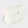 Wild Fable Quilted Bow Bag & Claw Hair Clips Set 4pc White Brown by Deal US