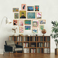 365DoRoTeYa Colorful Eclectic Gallery Wall Art Set 17 PCS Unframed by Deal US