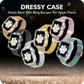 DABAOZA Apple Watch Band Crystal Rhinestone Case Mesh Strap 38mm Starlight by Deal US