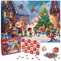 Advent Calendar 2025 Christmas Jigsaw Puzzle 1000pcs 24 Days Countdown by Deal US