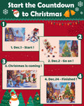 Advent Calendar 2025 Christmas Jigsaw Puzzle 1000pcs 24 Days Countdown by Deal US
