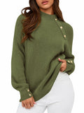 PRETTYGARDEN Womens Ribbed Knit Raglan Mock Neck Sweater Beige Size S by Deal US