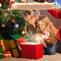Christmas Tree Topper 50 LED Lighted Silver Star Remote Control 8 Modes by Deal US